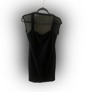 Black mini dress